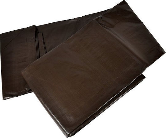 Geko Αδιάβροχος Μουσαμάς 200gr/m² 12x6μ. Βαρέως Τύπου Καφέ