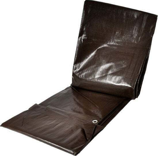 Geko Αδιάβροχος Μουσαμάς 200gr/m² 3x2μ. Βαρέως Τύπου Καφέ