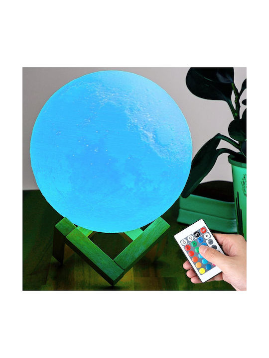Bakaji Διακοσμητικό Φωτιστικό LED RGB Moon Light