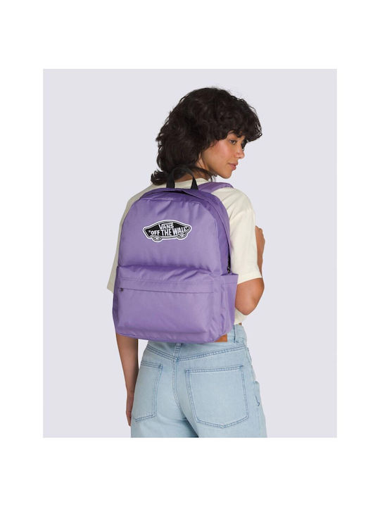 Old Skool Classic School Backpack for Junior High-High School Purple 22L 32.4 x 12 x 42cm