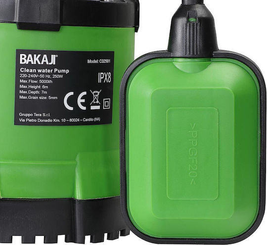 Bakaji Submersible Pump Motor 0.33hp 02834699