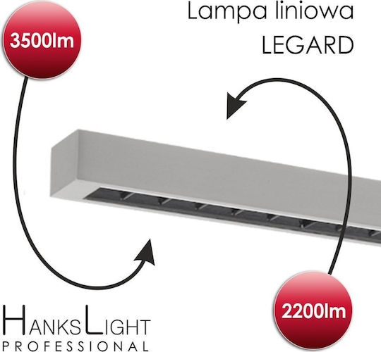 Hankslight LED Floor Lamp H214.6xW120cm. with Natural White Light 2200lm