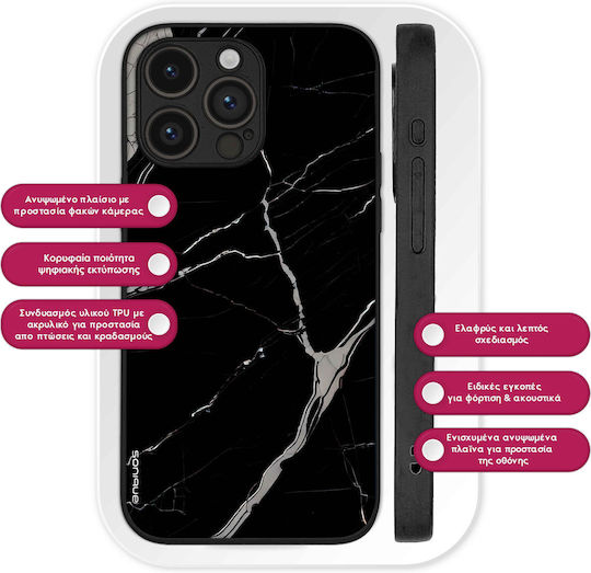 Θήκη Sonique Marble Series Motorola Edge 30 Neo 5g Μαύρο