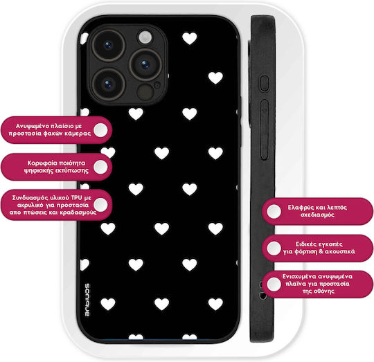 Sonique Heart Series Case for Motorola Moto G72 Black 02