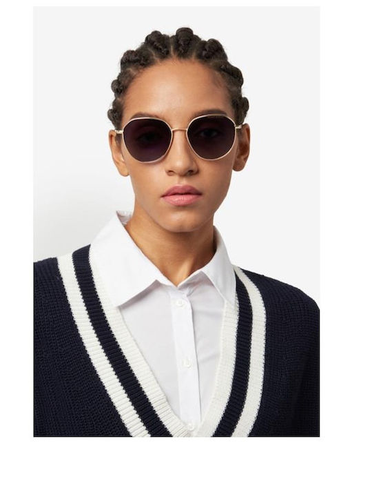 Tommy Hilfiger Feminini Ochelari de soare cu Rose Gold Cadru și Violet Degrade Lentilă TH2218/S DDB/3X