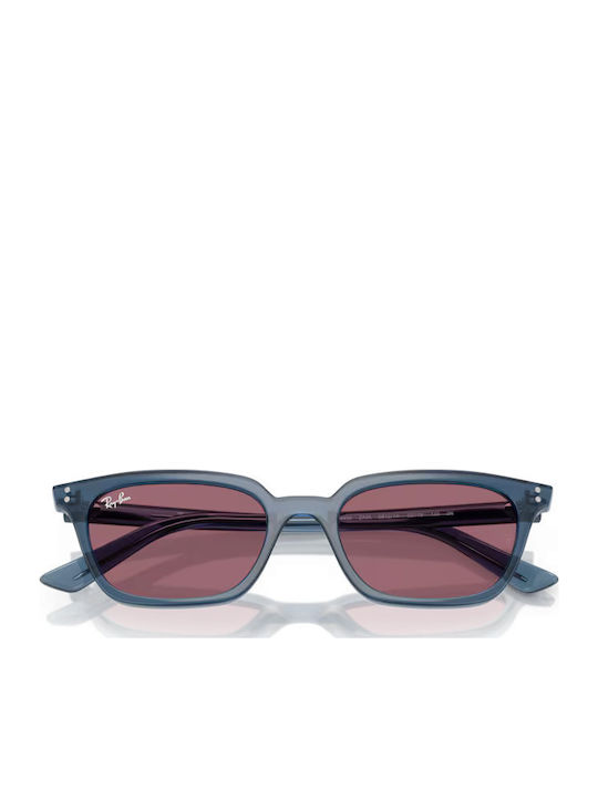 Ray Ban Women's Sunglasses with Gray Plastic Frame and Red Lens