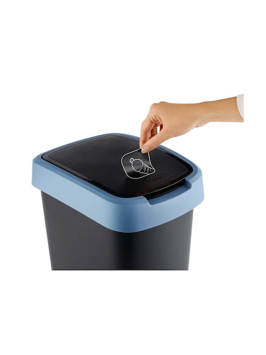 Rotho Babydesign Twist Waste Bin Recycling Plastic Blue 25lt 1pcs