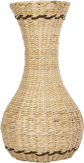 GloboStar Monaco Planter Wooden Beige 25x25x45cm.