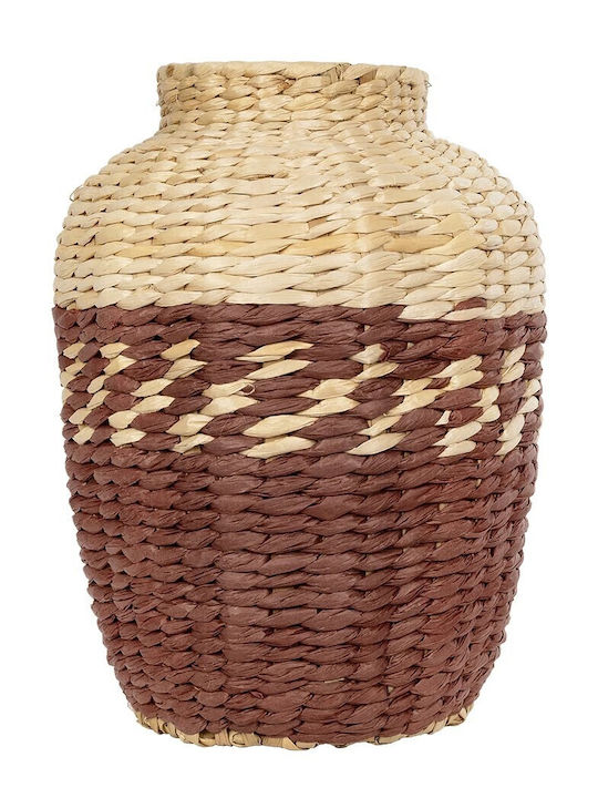 GloboStar Übertopf Hölzernes Beige 25x25x32εκ.