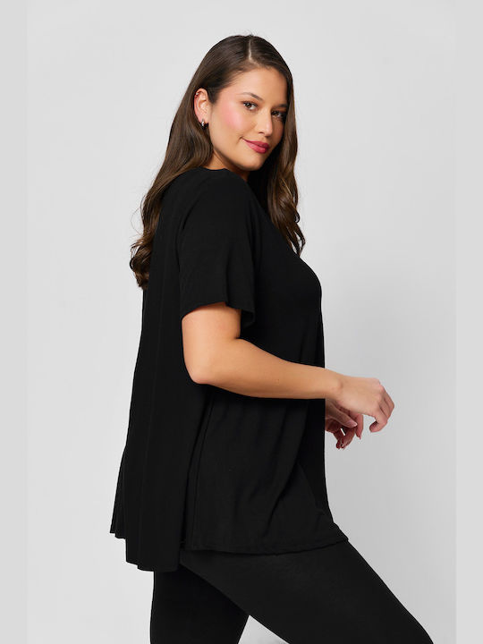 Γυναικείο Oversized T-shirt Μαύρο