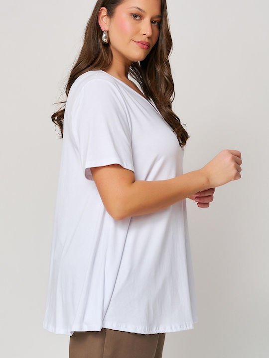 Γυναικείο Oversized T-shirt Λευκό