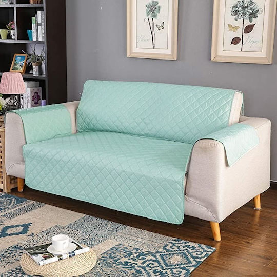 Pucioasa Ελαστικό Κάλυμμα Διθέσιου Καναπέ Mint Green