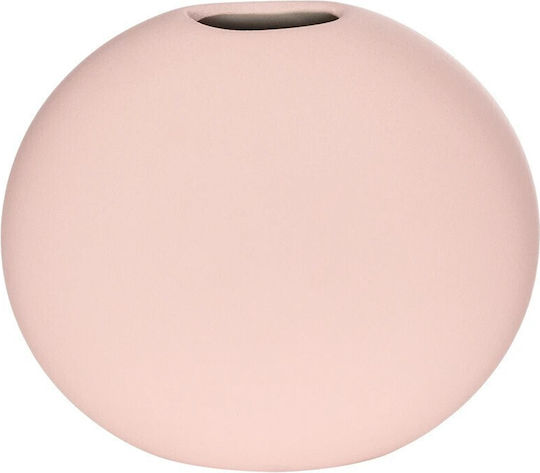 GloboStar Βάζο Κεραμικό Artificial Garden Sicily Ροζ Φ15xΥ14cm