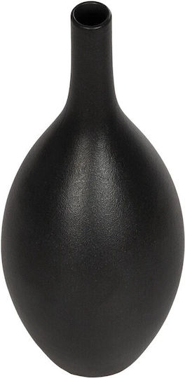 GloboStar Βάζο Κεραμικό Artificial Garden Olrando Μαύρο Φ8xΥ20cm GloboStar Βάζο Κεραμικό Artificial Garden Olrando Μαύρο Φ8xΥ20cm