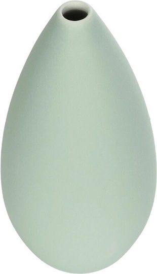 GloboStar Βάζο Κεραμικό Artificial Garden Seyhelles Τιρκουάζ Φ8xΥ16cm