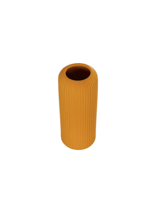 GloboStar Decorative Vase Orange 11x11x26cm