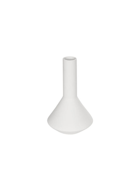 GloboStar Decorative Vase Artificial Garden Armeninville White 16x16x25cm