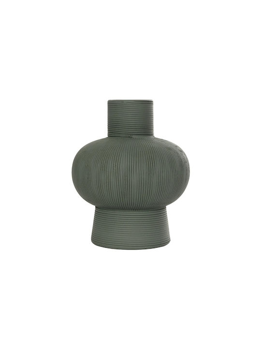 GloboStar Decorative Vase Artificial Garden Malachite Gray 13x13x16cm