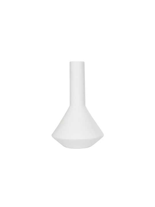GloboStar Decorative Vase Artificial Garden Armeninville White 16x16x25cm
