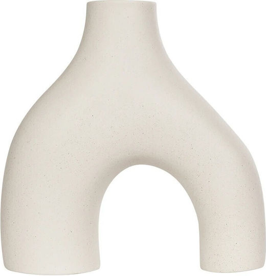 GloboStar Decorative Vase Toledo Beige 10x23x24cm