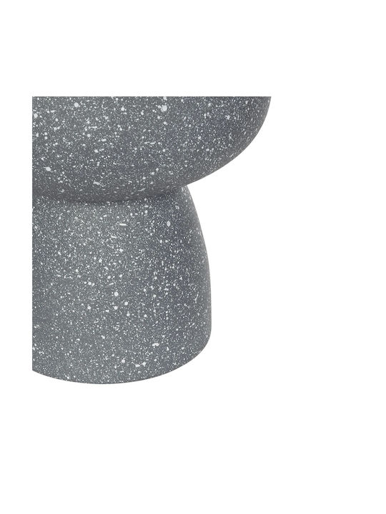 GloboStar Διακοσμητικό Βάζο Κεραμικό Artificial Garden Samui Γκρι Φ16xΥ20cm