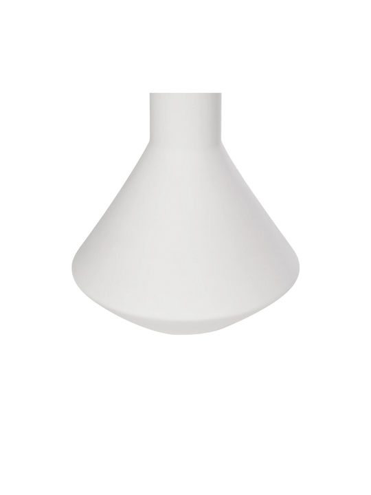 GloboStar Decorative Vase Artificial Garden Armeninville White 16x16x25cm