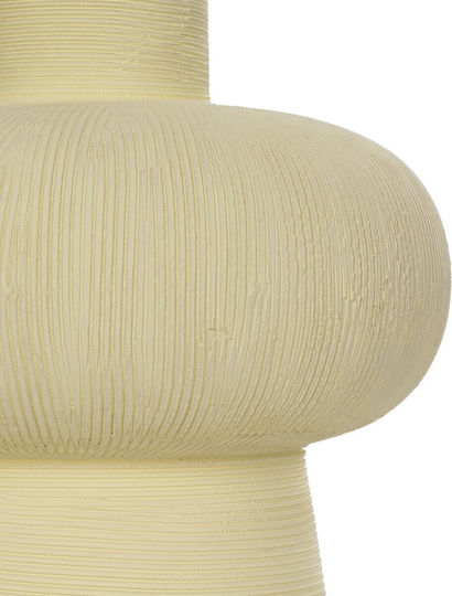 GloboStar Decorative Vase Artificial Garden Iceberg Beige 17x17x20cm