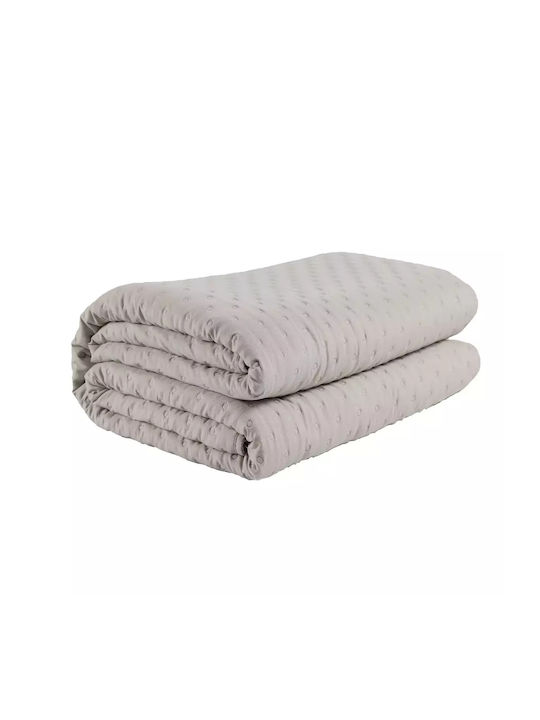 Das Home 9652 Coverlet Queen Size Microfiber Light Taupe 220x240cm