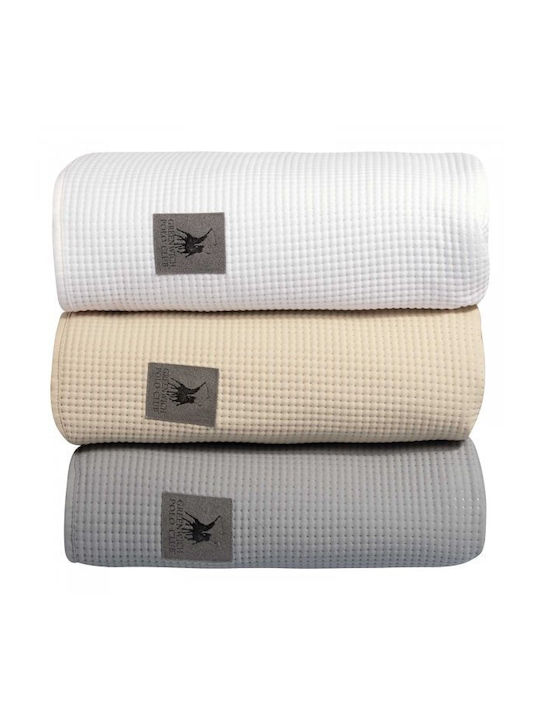 Greenwich Polo Club 3495 Κουβερλί Υπέρδιπλο Microfiber Beige 240x250cm