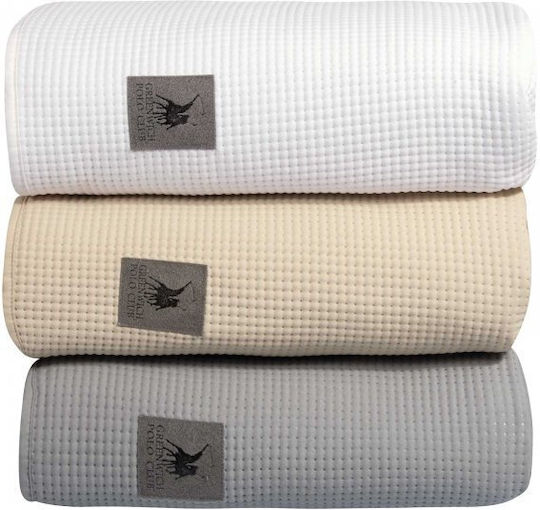 Greenwich Polo Club 3495 Κουβερλί Υπέρδιπλο Microfiber Beige 240x250cm