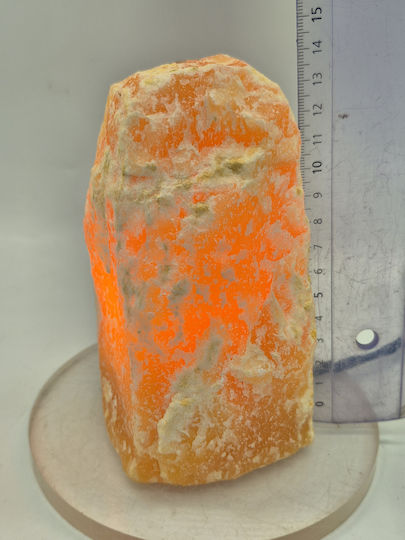 Decorative Lamp Yellow Calcite Crystal Palace
