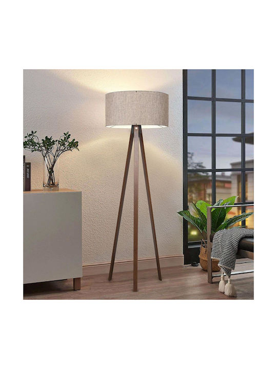 Pakketo PWL-1059 Floor Lamp H140xW38cm. with Socket for Bulb E27 Beige