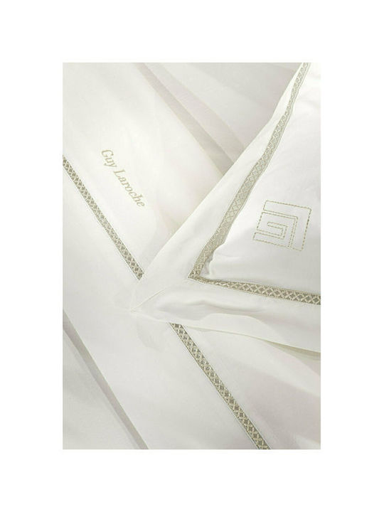Guy Laroche Bettwäsche-Set King Size 270x280cm. Blend Ecru Ivory 4Stück