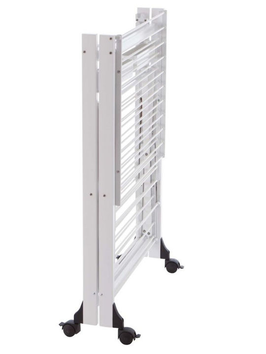 GreenTech Uscătoare Rufe Pliabilă De Pardoseală Din Aluminiu Cu Roți Cu Lungimea Suportului De Uscare A Hainelor 30m