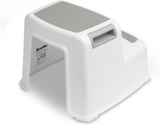 Aimi Gray Bathroom Step Stool Sensillo