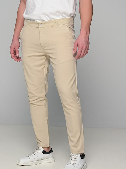 Alecio Pantaloni Elastic Beige