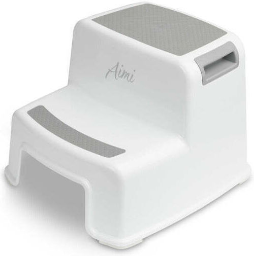 Aimi Gray Bathroom Step Stool Sensillo