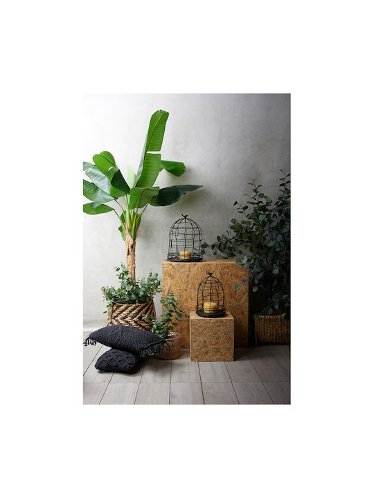 InTheBox Mirtile Deco Φαναράκι Μεταλλικό Μαύρο 22.9x22.9x34.3εκ.