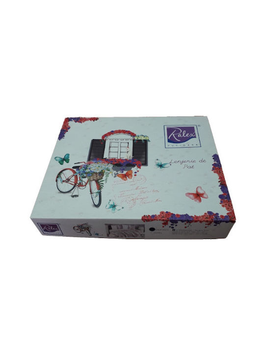Pucioasa Set Husă de Pilotă Bumbac Dublă cu 2 Fețe de Pernă & 1 Cearsaf 200x220 Alava