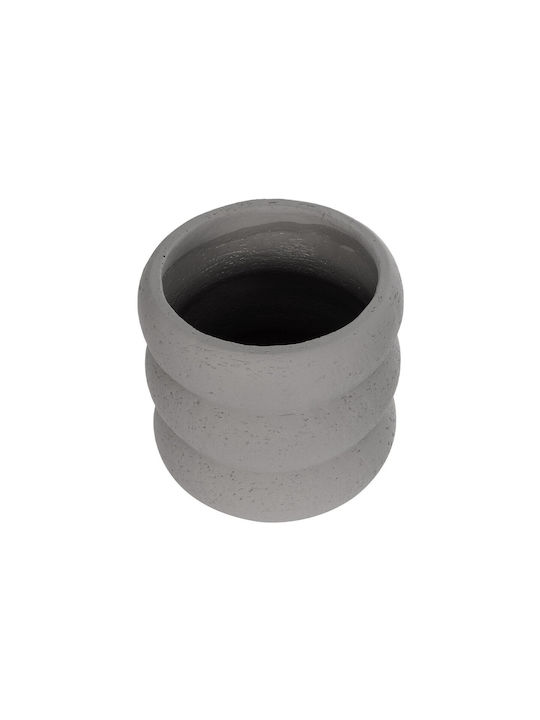 GloboStar Ceramic Gray Flower Pot 18x18x16cm