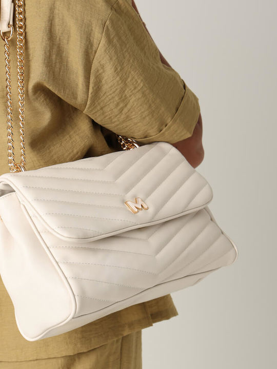 Damentasche Schultertasche Beige