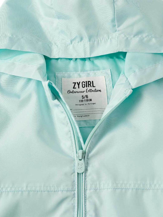 Αδιάβροχο Παιδικό Casual Μπουφάν με Κουκούλα Aqua