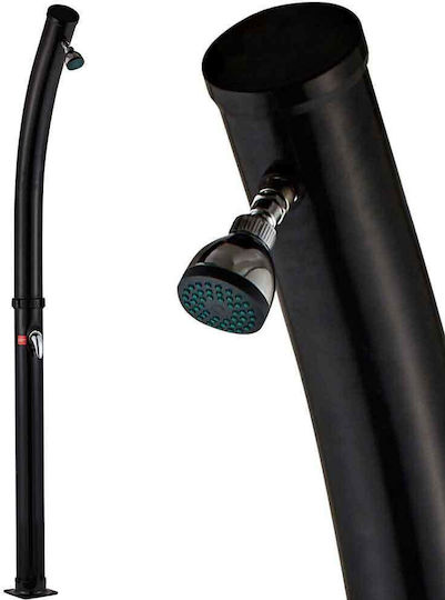 Bakaji Solar Pool Shower Made of PVC with Width 11.5cm Black