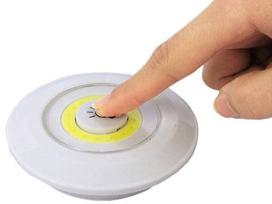 Set 3 Led Lamps 3w Cob Remote Controlled Battery Operated White