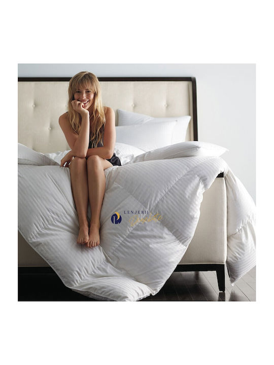 Pucioasa Husă de pătură De Lână Single 160x210cm Alb 400 g/mp²Gsm
