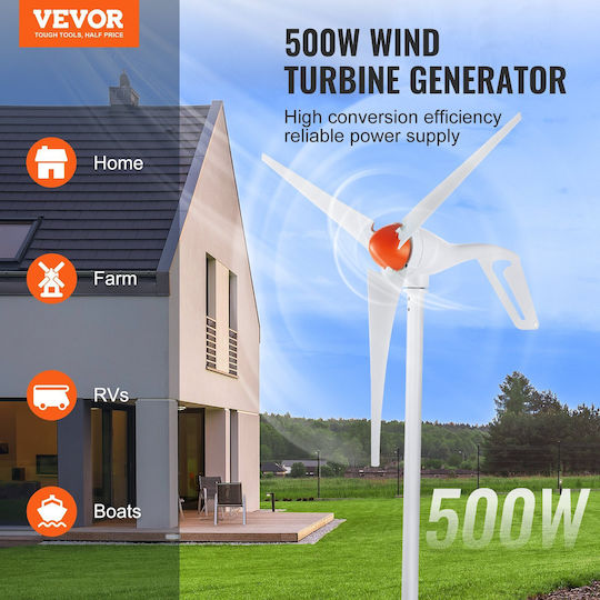 Vevor Wind Turbine with 500W Rated Power