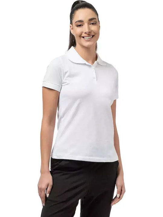 Damen Polo Bluse Weiß