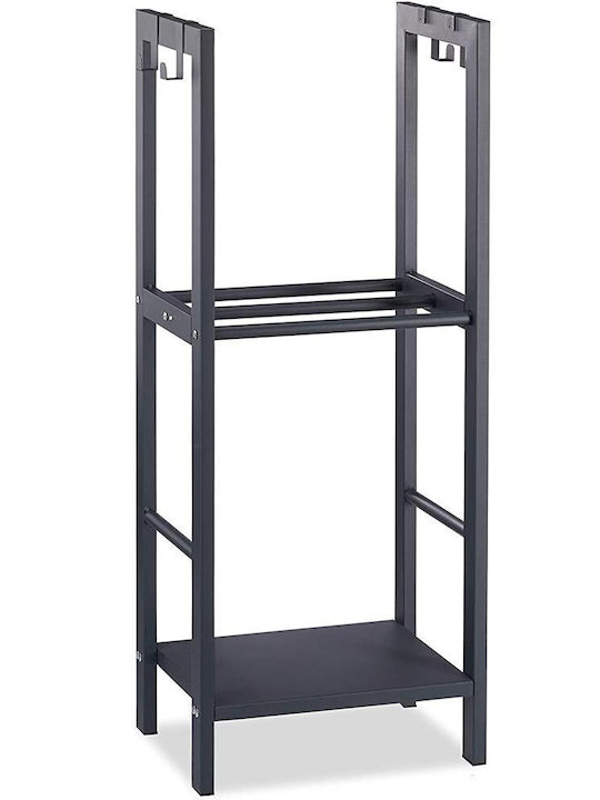 Bakaji Metallisch Regal Holzlagerung 100x40x30cm Bakaji Metallisch Regal Holzlagerung 100x40x30cm