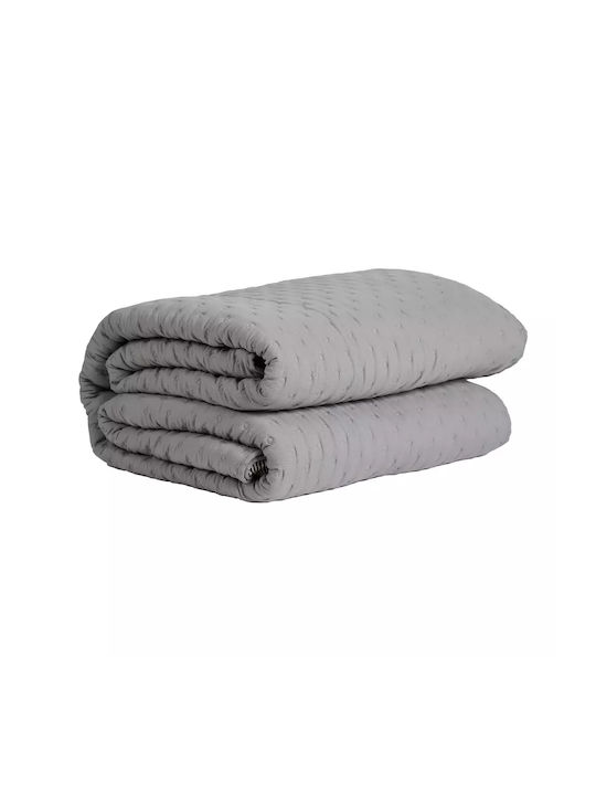 Das Home 9630 Coverlet Queen Size Microfiber Grey 240x250cm