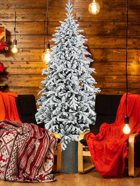 Christmas Tree Snowy 210cm with 2037 Branches